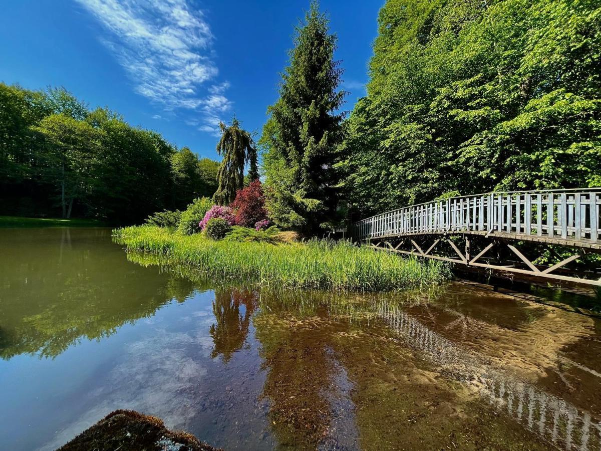 Domek W Glebi Lasu Nad Stawem Wierszyno Exterior photo